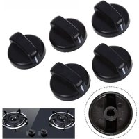 1/2/5Pcs 8mm General Gas Stove Cooker Control Knob Plastic Handle Replacement Switch Button Range Oven Knob For Benchtop Burner