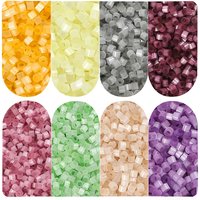 10g 2mm Multicolor Glass Seed Beads Cylinder Imitation Cat's Eyes Loose Spacer Beads DIY Necklace Jewelry Making Sewing Gifts