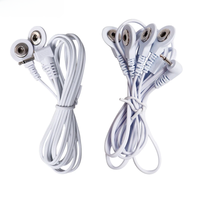 Replacement Physiotherapy Machine Gloves Wires Cable 2.5mm for Tens Acupuncture Muscle Stimulator Connection Massage Accessories