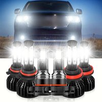 For Dodge Durango 2011 2012 2013 Charger 2011-2014 LED Headlight Bulbs 20000LM 120W High Power 360 Head Lights 6000K Fog Lamps