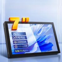 7 Inch IPS Portable Display 1024x600 Screen HDMI-compatible VGA AV Input DC Type C Power In for PC Laptop Camera TV Box DVD LCD