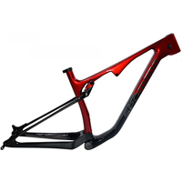 AliExpress NONE Hot Sell All-Terrain Cross Mountain Down Hill Bicycle Fully Suspension Carbon Fiber Frame 29er MTB Thru Axle 12x148mm