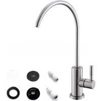 Drinking Water Faucet for Kitchen Sink, Water Filter Faucet Stainless Steel for Reverse Osmosis or Water Filtration RO Faucet