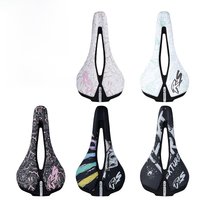 AliExpress enlee ENLEE Bicycle Personalized Seat Cushion Folding Road Bike Hollow Breathable Ultra-Light Steel Bow Saddle Riding Equipment