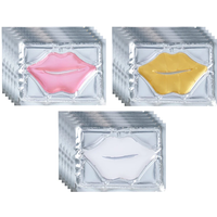5pcs Crystal Collagen Lip Mask Lips Plumper Pink Lip Patches Moisture Nourishing Essence Korean Cosmetics Skin Care for Beauty