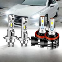 2PCS For Peugeot 508 2012-2016 LED Headlight Bulb Kit H7 High Low Beam H11 Fog Lights 6000K White Bulbs Bright Lamp Canbus