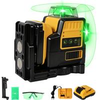 Bromose 3D 12 Linii Laserowy Poziomica 360 Stopni Pionowa Bateria Litowa 12V Narzędzie Poziomica Laserowa z Zielonym Światłem do Użytku Zewnętrznego