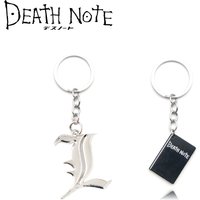 Anime Death Note Keychain Double L Black Notebook Pendant Key Chain Cospaly Accessories Keyring for Women Men Jewelry Gifts