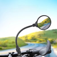 AliExpress NONE Motorcycle Bike Handlebar Rearview Mirror Rotatable And Adjustable Wide Angle Rear View Universal Shockproof Convex Mirror
