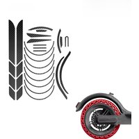 AliExpress LCQPTW Electric Scooter Carbon Fiber Film Sticker Cycling Decoration Wheel Hub Film For XiaoMi M365 /PRO Body Creative Stickers