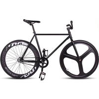 AliExpress NONE Fixie Bike Fixed Gear Bike 52cm Cycling City Bike Steel Frame Magnesium Alloy Wheel Single Speed Bicycle