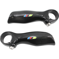 AliExpress New Ergonomics Design Mountain Bike 3K Full Carbon Fibre Bar Ends Small Auxiliary Handlebar Carbon Bicycle Bar Ends rest bar