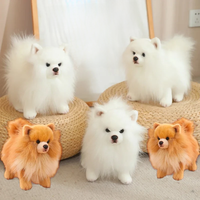 Premium Simulation Pomeranian Dog Plush Toy Cute Stuffed Animals High Quality Puppy Plushies Doll Cartoon Soft Kids Toys Gifts