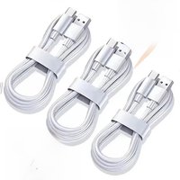 3PCS Universal 120W 10A Fast Charger PD Dual Type C Quick Charging Cable Data Wire Cord For iPhone 15 16 Samsung HUAWEI New 2025