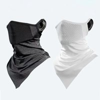 AliExpress NONE Summer Men Mask Full Face Bicycle Neckerchief Cycling Bandana UV Protection Mask Breathable Ice Silk Outdoor Hanging Ear Scarf