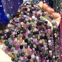 Natural Stone Beads Small beads Tourmaline Garnet Section Loose Beads for Jewelry Making DIY Bracelet necklace accessories