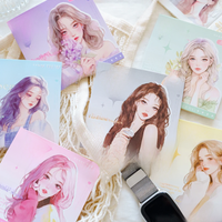 Mr. Paper, 6 Styles, 30pcs/bag, Matte PET Stickers, Girl Themed Stickers DIY Collage, Phone Case, Notebook Decoration Materials