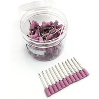 AliExpress GREATLH 100pcs/box Dental Medium Gravel Ceramic Stone Pink Polishing Burs for Metal Alloy Dental Polisher 2.35mm Shank 10types Optional