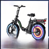 AliExpress KOOLUX BK6S PROS High-end version Duo-Batteries 48V 13AH+10AH 750W Folding E-Bike Hydraulic Brakes 20