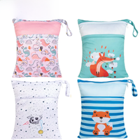 U PICK ALVABABY Diaper Bag Reusable Nappy Bag Fashion Two Zippers Wet Dry Bag Swimming Pool Bag