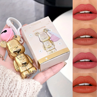 Waterproof Velvet Matte Lip Mud Non-Stick, Long-Lasting Color, Lightweight & Airy Texture, Moisturizing Lip Glaze in Berry Shade