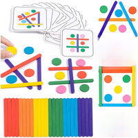 Kids Rainbow Stick Puzzle Montessori Toys Color Sensory Logical Thinking Matching Games Children Early Educational Wooden Toys