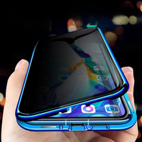 Anti-Peeping Privacy Protection Magnetic Case For iPhone 17 16e 16 15 11 14 12 13 Pro XS Max XR SE2 X 8 Double Glass Metal Cover