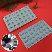 28Pcs cobblestone creative molecular cuisine silica gel mold Chinese dish decoration baking mold chocolate mold