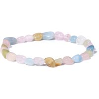 AliExpress vinswet Irregular Morganite Beaded Bracelet Healing Gravel Crystal Natural Stone Stretch Bracelets For Women Men Health Care Jewelry