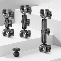 AliExpress HONGDAK Camera Double Clip Crab Clamp For GoPro Motorcycle Bicycle Handlebar Clip Bracket For Insta360 One X2 X3 Sports Camera Accessory