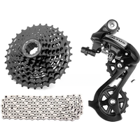 AliExpress Shimano Altus RD-M310 8 Speed Groupset HG31 8S K7 32T 34T MTB Sprocket Mountain Bike Cassette HG71/HG40 KMC 8V Chain Bike Kit
