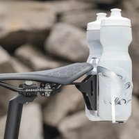 AliExpress NONE ROCKBROS Double Cup Bicycle Water Bottle Cage Saddle Extension Holder Cycling Kettle Brackets MTB Road Bike Accessories Parts