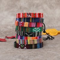 12Pcs/Set Nepal Colorful Bracelet Set For Women Ethnic Fabric Braided Rope Chain Bangle Men Bohemia Summer Jewelry Accessories