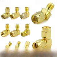 1PCS SMA Male to SMA Female Connector 45 90 Degree RF Coax Coaxial Male to Female Adapter For WIFI GPS 4G GSM Antenna Conne