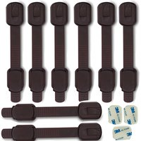 Child Safety Locks, Ajustable Cabinet Drawers Fridge Oven Dishwasher Multi Use Strap Latch