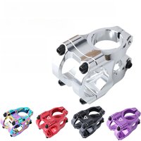 AliExpress NONE 35mm Purple Silver Red Orange Short Bike Stem 31 8mm Aluminum Handlebar Fork Stem for Mountain Bike 31.8 Clamp Bicycle Bridge