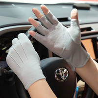 AliExpress HVATILAW Men's Summer Ice Silk Half Finger Thin Outdoor Cycling Nonslip Breathable Fitness Gloves For Sports Sunscreen Driving Gloves L21