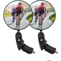 AliExpress NONE Universal Bicycle Rearview Mirror Adjustable Rotate Wide Angle Cycling Handlebar Rear View Mirrors for MTB Road Accessories