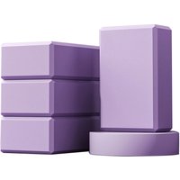 4PCS Yoga Blocks Bolster Pillow Cushion Stretching Body Shaping Training Exercise Fitness Set Tool for Muscle Pain and Stress