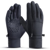AliExpress Fezrgea 1 Pairs Winter Gloves Mens Touchscreen Non-Slip Unisex Waterproof Windproof Warm Cycling Cold Gloves Fashion Zipper Sports Glove