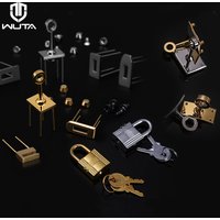 WUTA 100% Stainless Steel Clasp Turn Twist Lock Bucket Bag Lock Accessories Key Insert Lock DIY Leather Craft Handbag Bracelet