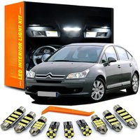 ZITWO 11Pcs LED Interior Dome Map Reading Light For Citroen C4 2004 2005 2006 2007 2008 2009 2010 LED Bulb Plate Trunk Lamp Kit