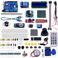 Electronic Starter Learning DIY Kit for arduino UNO R3 Electronic Moudle 830-hole Breadboard 1602 LCD, DHT11 Sensor Upgraded Kit