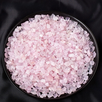 AliExpress Runyangshi 100g/bag Natural Stones Rose Quartz Material Crystal Gravel Stone Chips Ore Minerals Reiki Specimen Gemstones Aquarium Decor