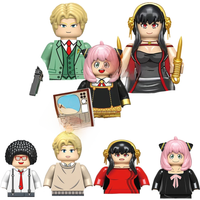 SPY FAMILY Yor Forger Anya Forger Loid Forger Anime Cartoon Mini Action Toy Figures Building Blocks Assembly Model Toys Dolls