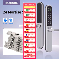 RAYKUBE TT Lock BLE IP65 Waterproof Smart Lock Digital Fingerprint Lock With APP/Password/IC Card Unlock For Sliding door DQ06