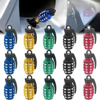 AliExpress NONE Car Tyre Valve Stem Cover Air Dust Cap Tire Valve Cap Aluminum Alloy For Bus Truck Motorcycle Bike Wheel Rim Valve Stem Cover