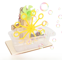 STEM Toys DIY Bubble Machine Assembling Model Material Kits Students Educational Science Experiment Technology Toys for Children
