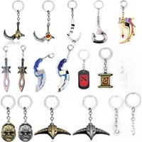 Dota 2 keychain Pudge Toys Game Weapons Sword Talisman Props Ornaments Car Styling Decor Keyring Gift for Player