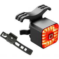 AliExpress Toptrek Smart Bicycle Rear Light Auto Start Stop Brake Sensing Induction Waterproof USB Charging Cycling Tail Taillight LED Bike Light